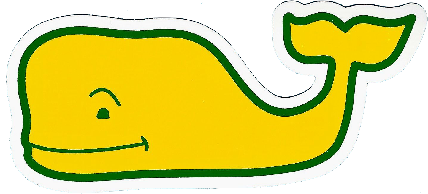 Vineyard Vines Masters Golf Whale - Green Vineyard Vines Whale (1477x674), Png Download