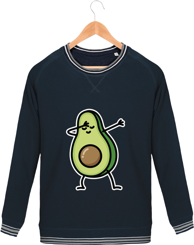 Sweat Col Rond Homme Stanley Strolls Tipped Avocado - Sweatshirt (690x850), Png Download