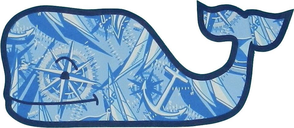 Vineyard Vines Compass Whale Vineyard Vines Whale, - Stickers For Girl Yeti Cooler (981x447), Png Download