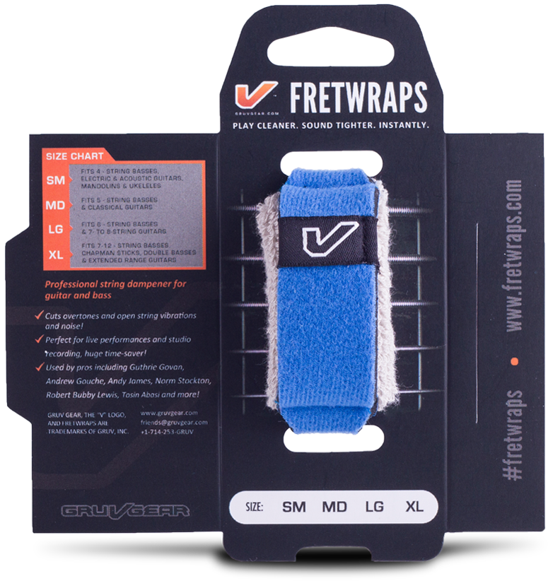 Fretwraps U2122 String Muters 1 Pack Gruv Gear Krane - Gruv Gear Fretwrap Hd Sky 1-pack (medium) (1000x1000), Png Download