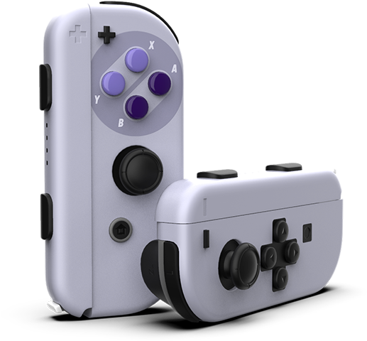 Joy Cons 16 Bit - Video Game Console (800x700), Png Download