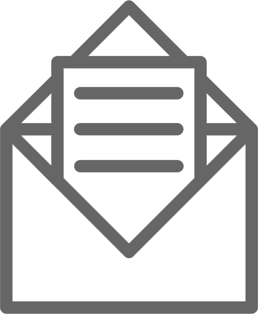 Email Icon - Black And White Cabin Clipart (508x618), Png Download