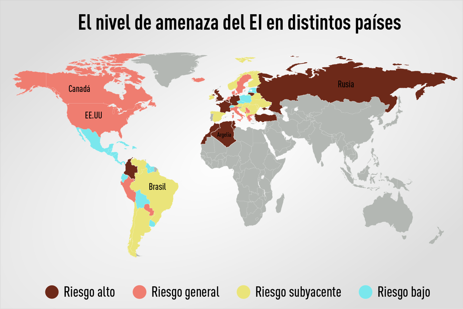 El Estado Islámico Publica Un Mapa Con Sus "unidades - World Map 2d Png (1920x1280), Png Download