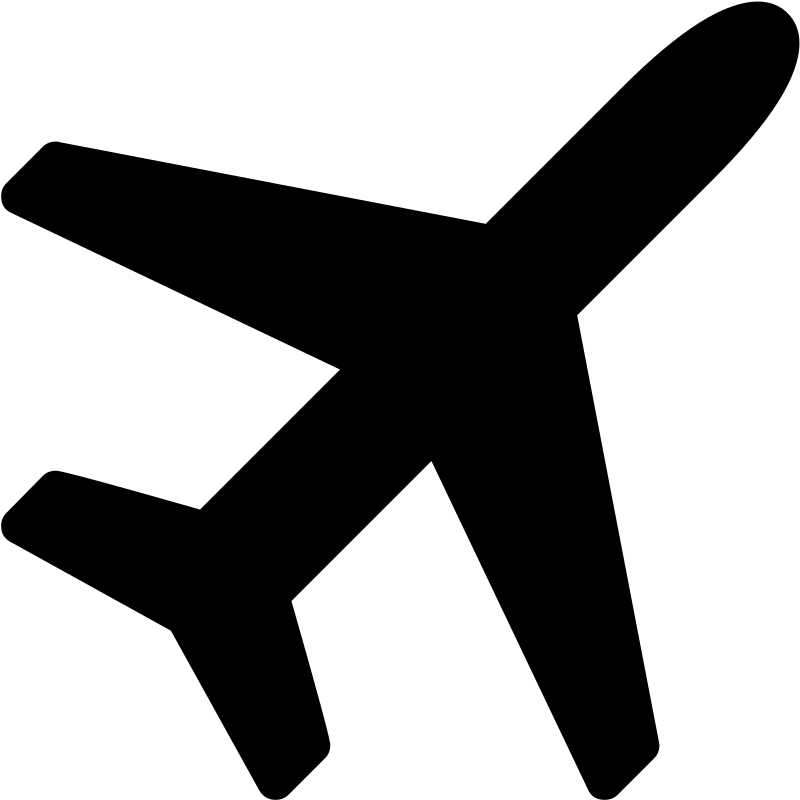 Plane Font Awesome - Airplane Vector Png (1024x1024), Png Download