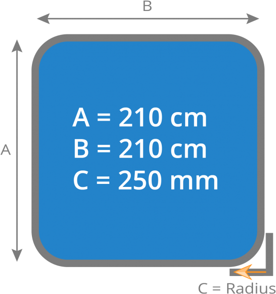 Insulating Cover Whirlpool 210 X 210 Cm - Sign (556x600), Png Download