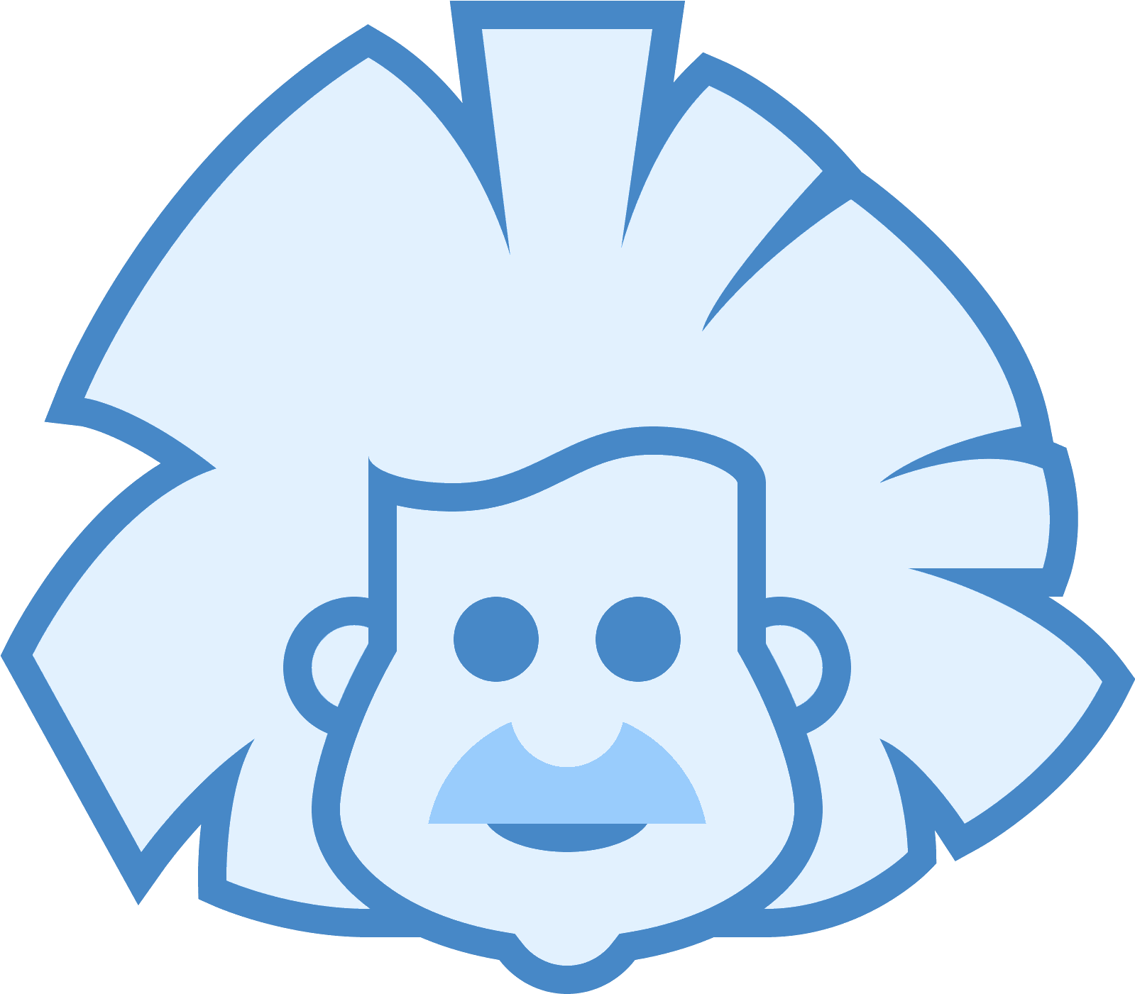 This Looks Like Einstein's Beautiful Face - Icon (1600x1600), Png Download