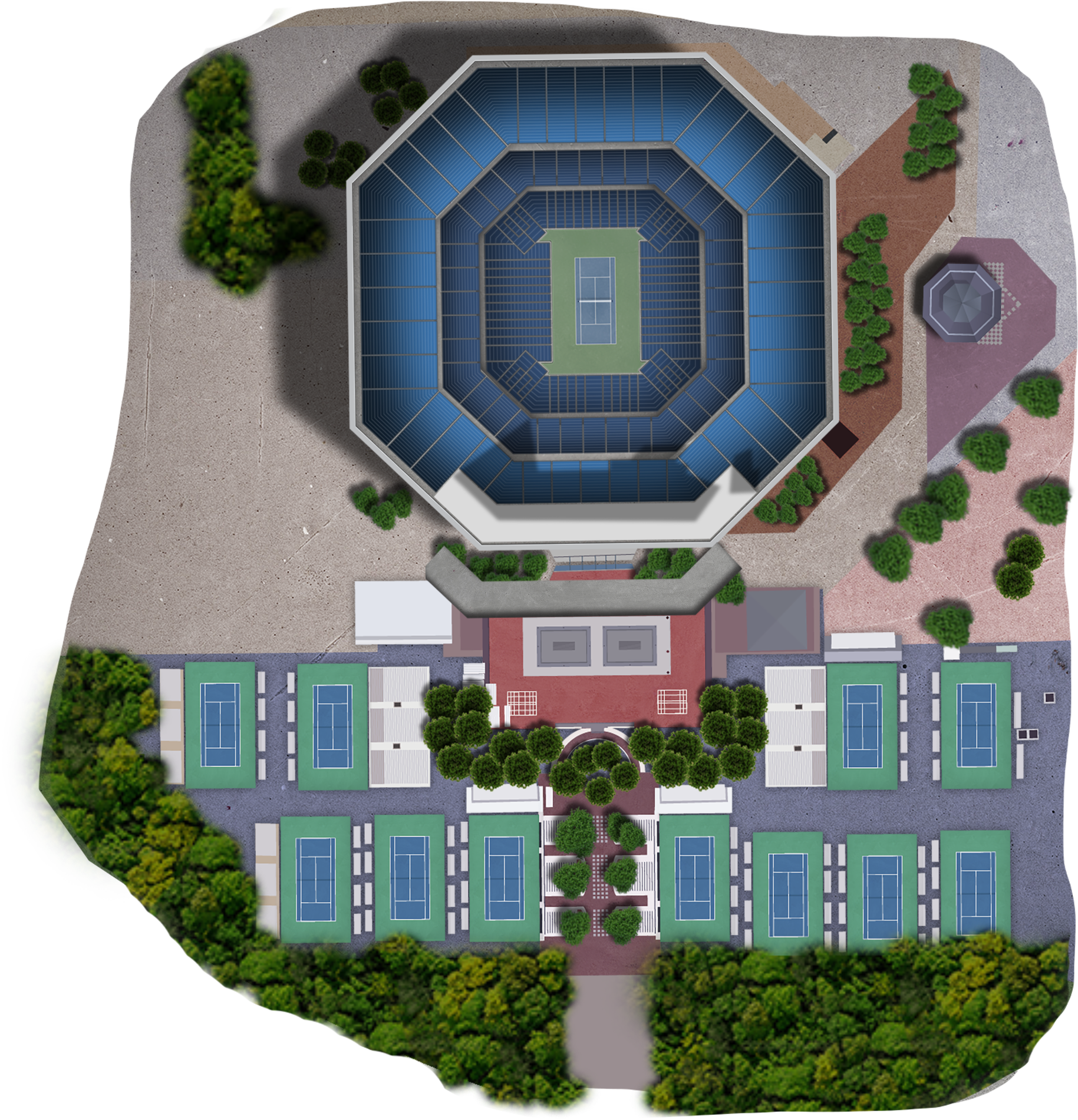 Us Open Tennis Championship At National Tennis Center - Tennis (2560x1936), Png Download