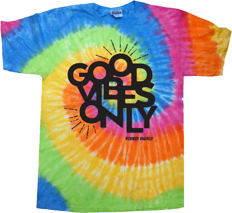 Electric Forest Good Vibes Only Tie Dye T-shirt - Eternity Boys' Tie-dyed T-shirt, Multi, Size 6 (900x900), Png Download