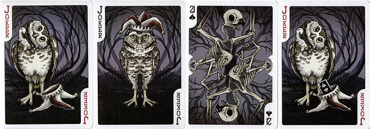 Bicycle Strigiformes Owl Playing Cards (740x416), Png Download