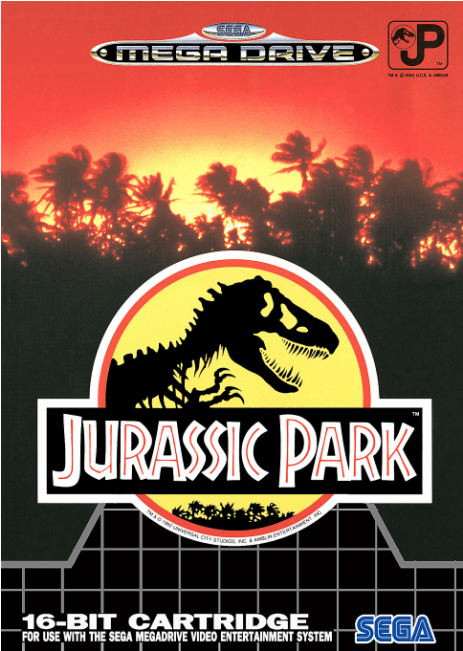 Sega Mega Drive Game Jurassic Park (650x650), Png Download