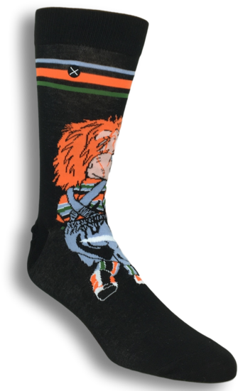 Child's Play Chucky Doll Socks Socks By Odd Sox - Doll Socks Set Of 5 Solid Colored Socks 18 Inch Dolls (560x560), Png Download