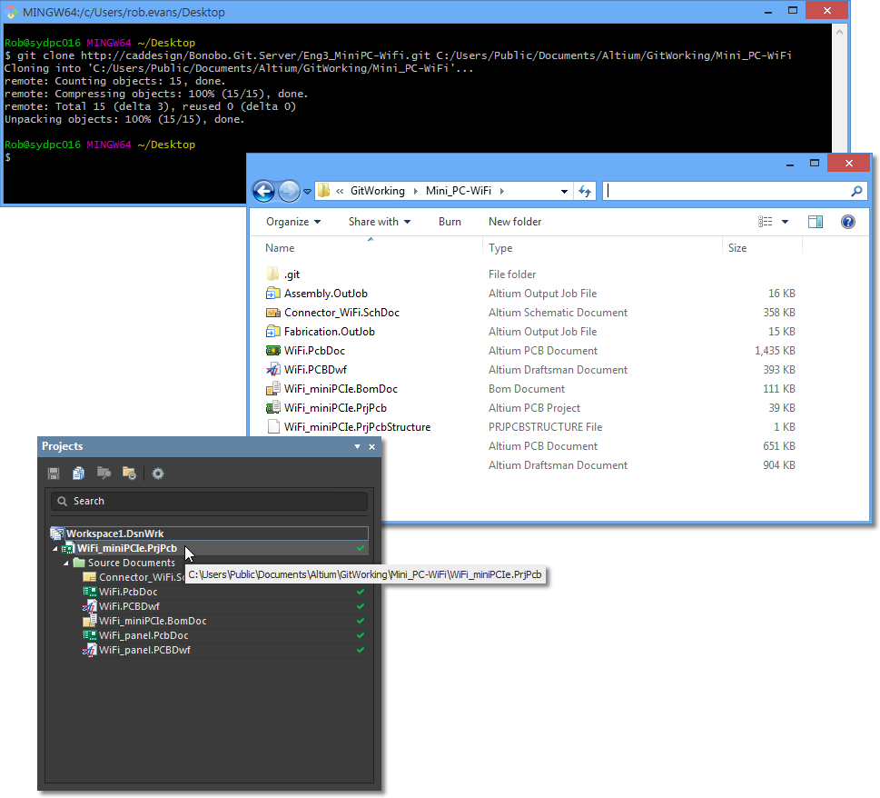 The Process Will Replicate The Shared Remote Repository - Altium Designer (969x878), Png Download