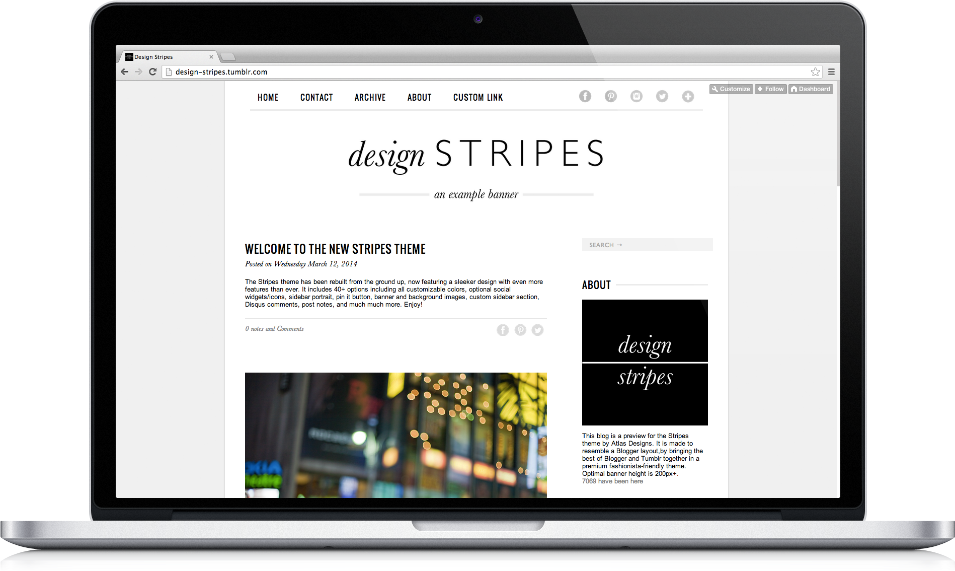 Atlas Designs - Classic Blog Theme (2500x1500), Png Download