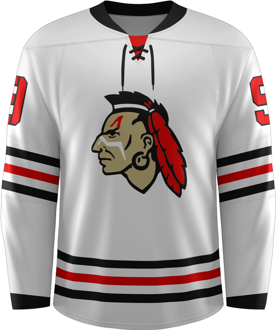 Prolook Tackle/twill "blackhawks" Hockey Jersey - Winnacunnet Warriors (1000x1100), Png Download
