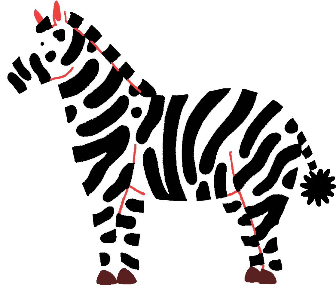 Personal Work - Zebra (1232x1175), Png Download