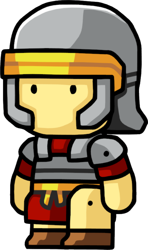 Gladiator Clipart Crusader - Scribblenauts Roman (497x836), Png Download