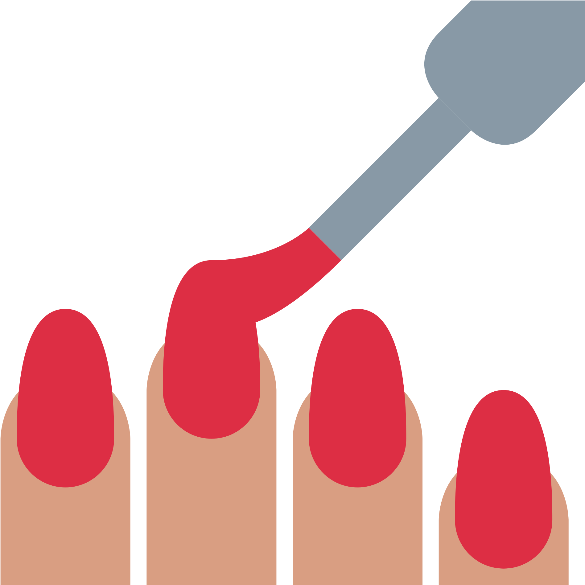 Nails Clipart Emoji Pencil And In Color Nail Art - Nails Clipart Transparent (2000x2000), Png Download