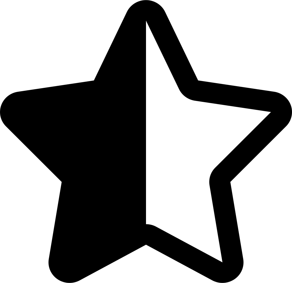 One Half Clipart Free