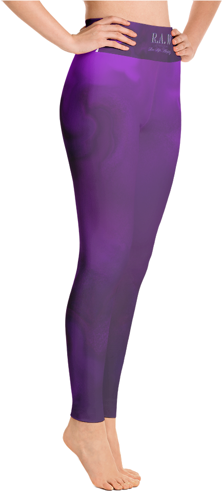 'royal Purple' Design Yoga Style Womens - Rainbow Rogue Yoga Pants (1000x1000), Png Download