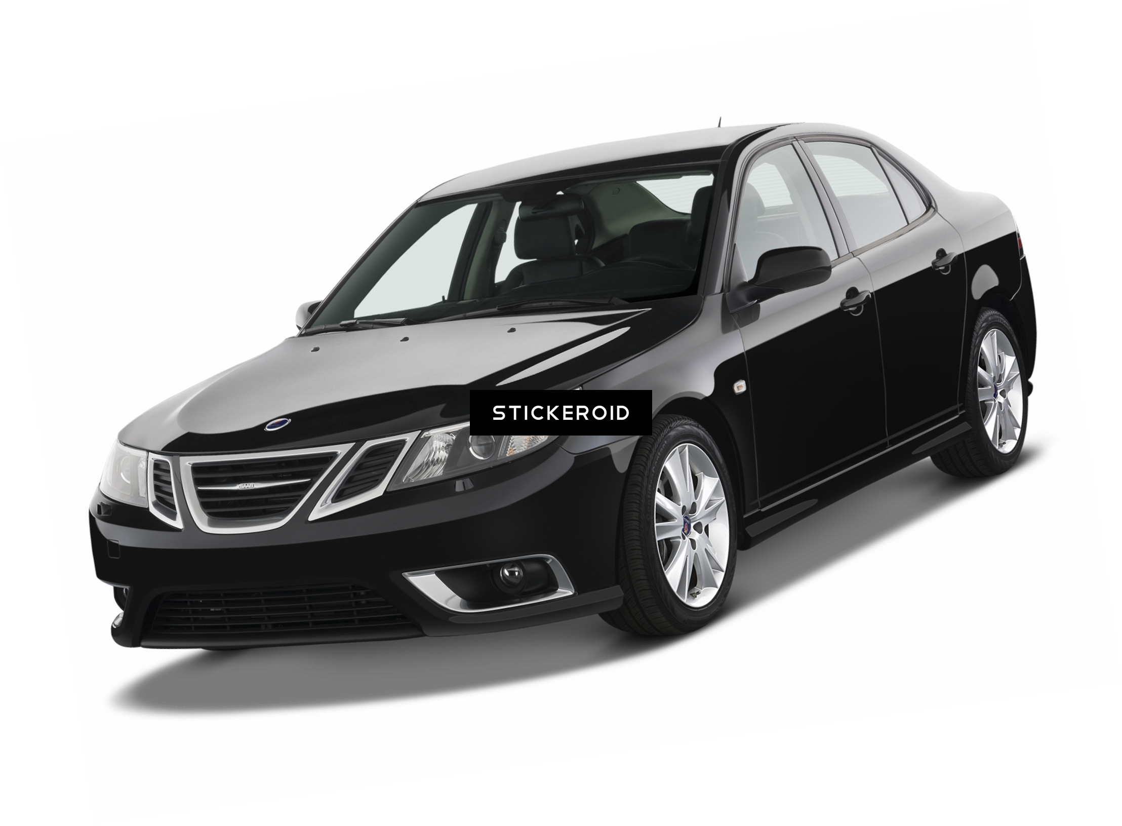 Saab Automobile Cars - Honda Civic Sedan 2019 Black (2216x1631), Png Download