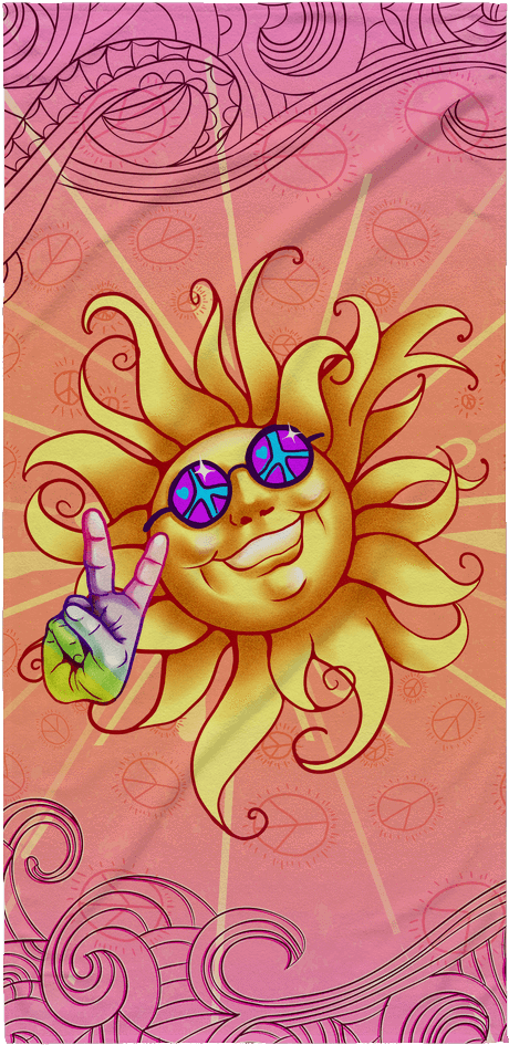 Peace Out Beach Towel - Tote Bag (1024x1024), Png Download