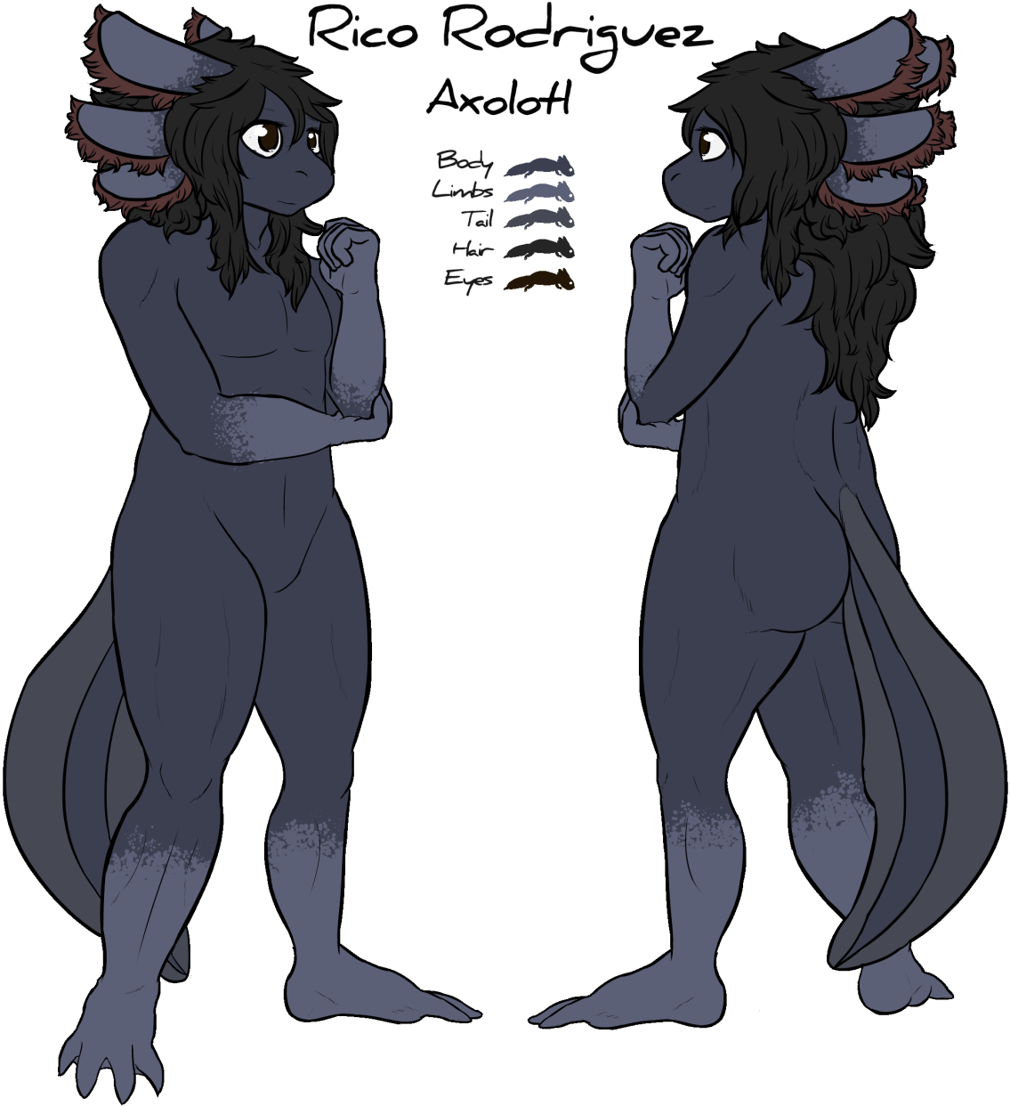 Rico Rodriguez - Axolotl - Fur (1170x1280), Png Download