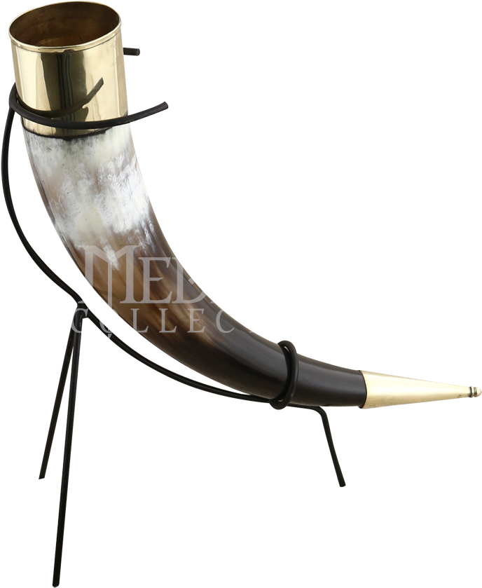 Replica Viking Drinking Horn With Stand - Vikings (850x850), Png Download