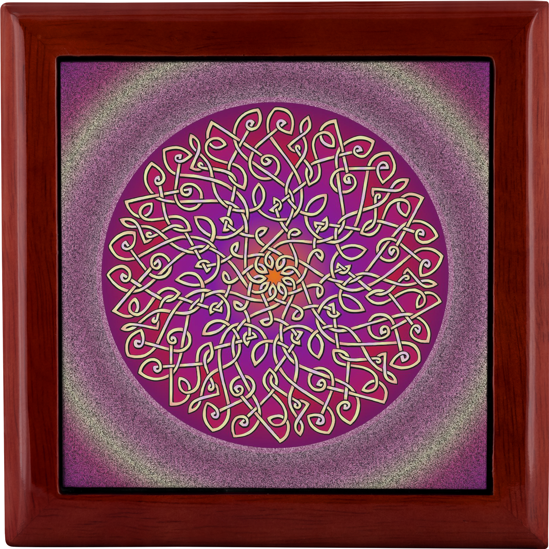 Load Image Into Gallery Viewer, Celtic Art Burst In - Cafepress Sage Celtic Burst Tile Coaster (2000x2000), Png Download