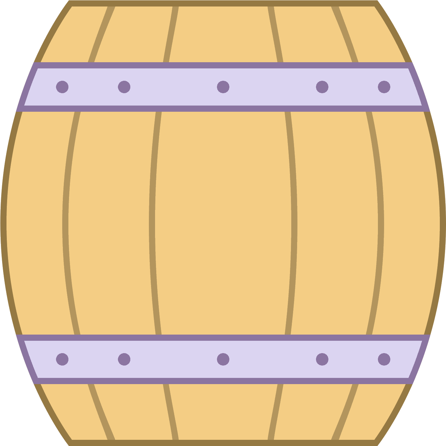 Wooden Beer Keg Icon - Regular Polygon (1600x1600), Png Download