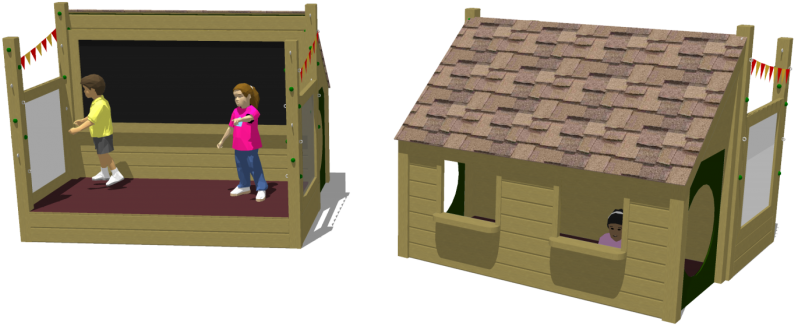 Performance Play Hut - Houses (1165x422), Png Download