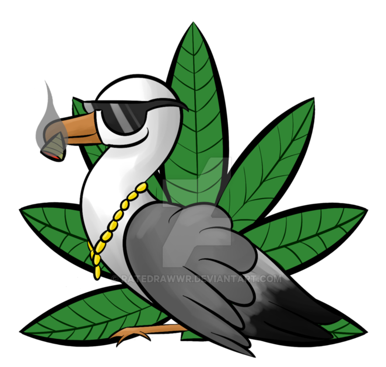 Thug Life Weed Png Png Royalty Free - Duck (894x894), Png Download