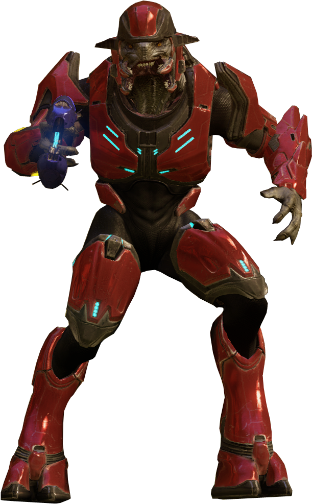 A - Halo 2 Elite Major (678x1030), Png Download