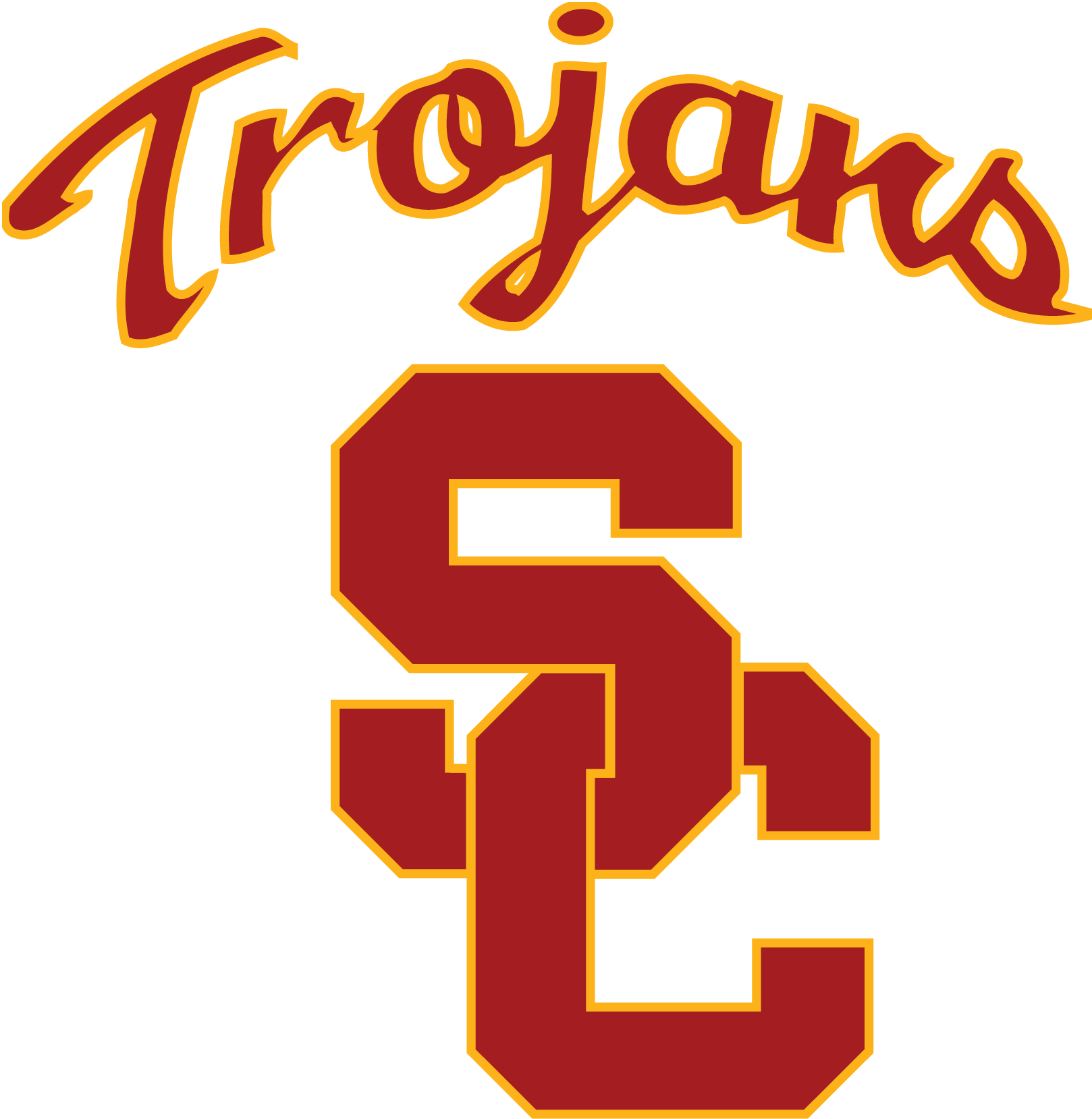 University Of Southern California - Usc Trojans Logo Png (1618x1658), Png Download
