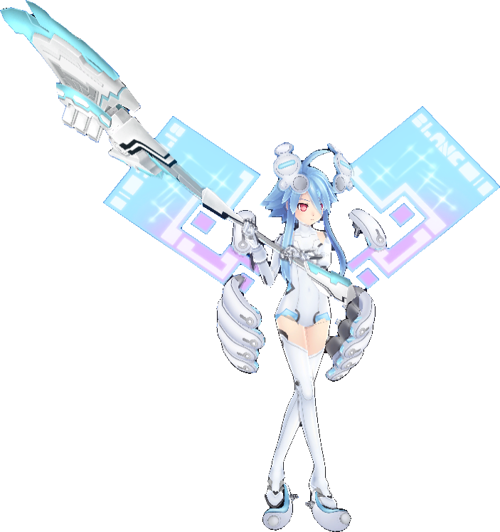 Fake White Heart - Hyperdimension Neptunia Fake White Heart (703x747), Png Download