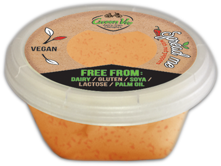 Spread With Red Peppers - Greenvie Spread 250 Gram (1600x1100), Png Download