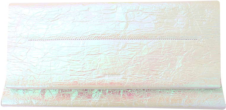 Jil Sander Joy Clutch In Pink Iridescent Crinkled Pvc - Placemat (960x960), Png Download