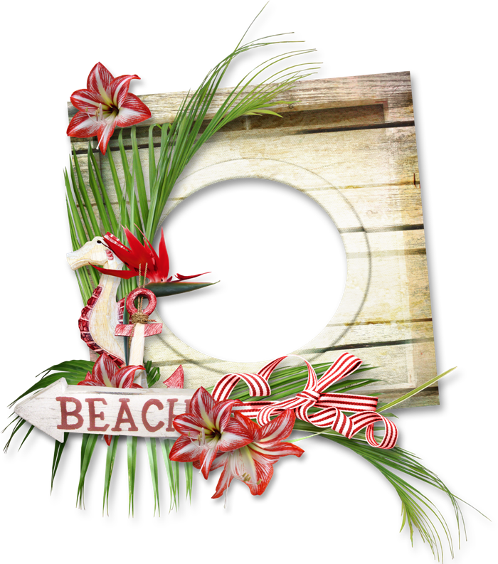Frames Nautical Clipart, Beach Frame, Png Photo, Scrapbook - Paper (700x793), Png Download