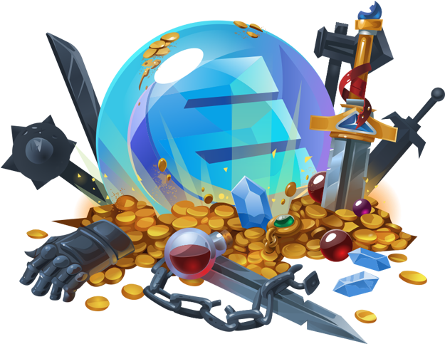 Build Blockchain Based Games - Item Game Png (641x506), Png Download