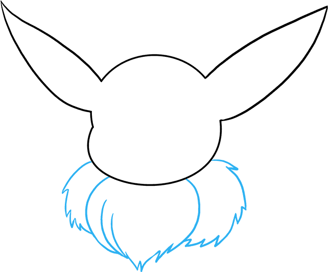 How To Draw Eevee - Eevee Drawing (680x678), Png Download