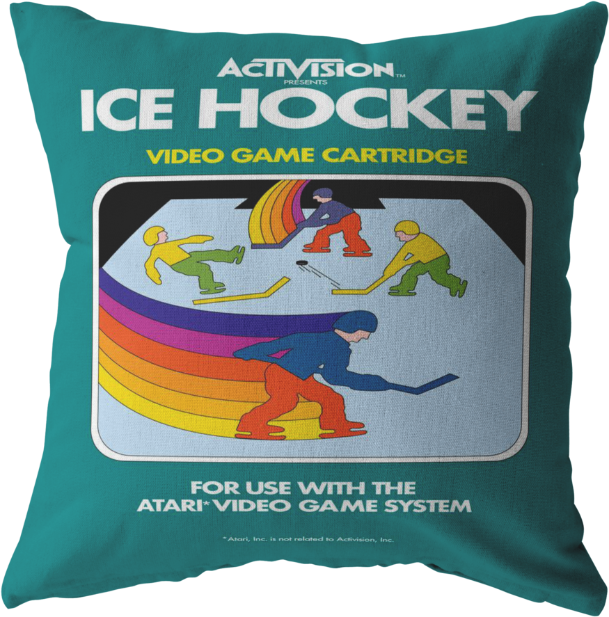 Retro Activision Ice Hockey Inspired 80s Video Game - Texas (900x900), Png Download