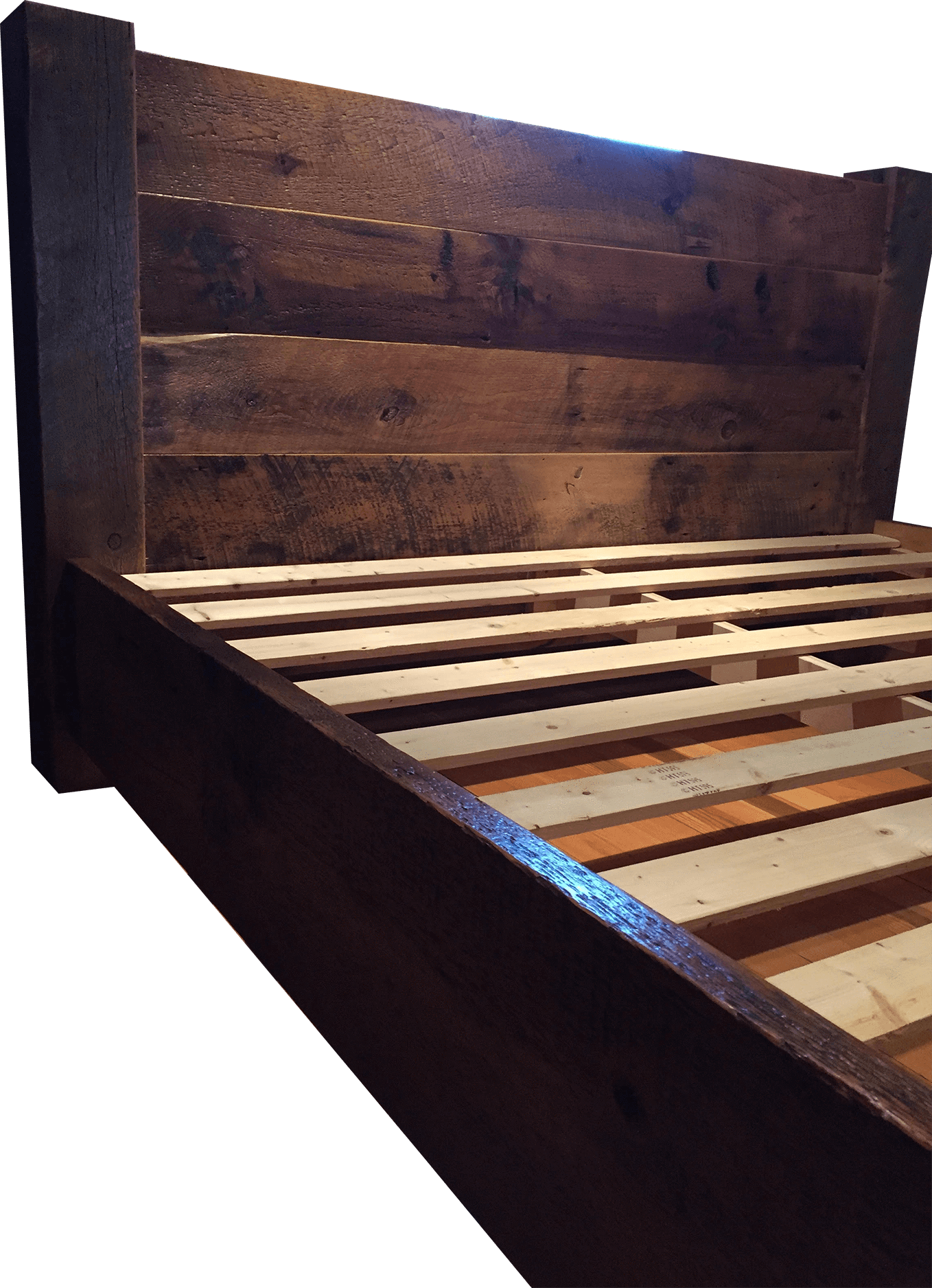 Download Chandos Reclaimed Barn Wood And Beam Platform Bed Reclaimed