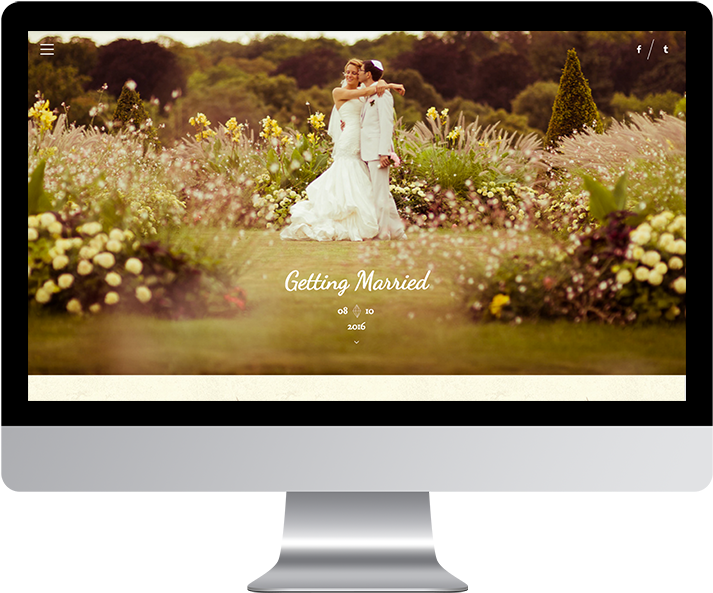 11-komp - Template Wedding Wordpress One Page (800x622), Png Download