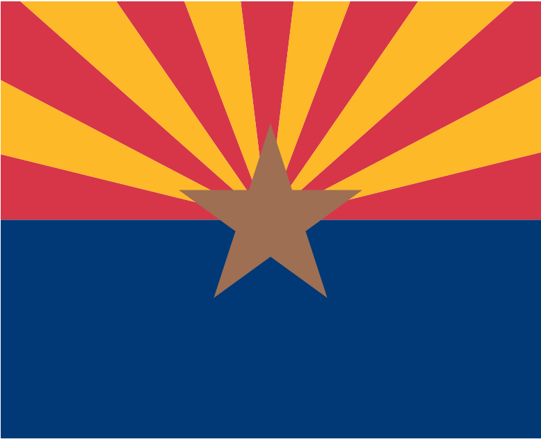 Arizona Flag Vector - Arizona State Flag (777x1006), Png Download