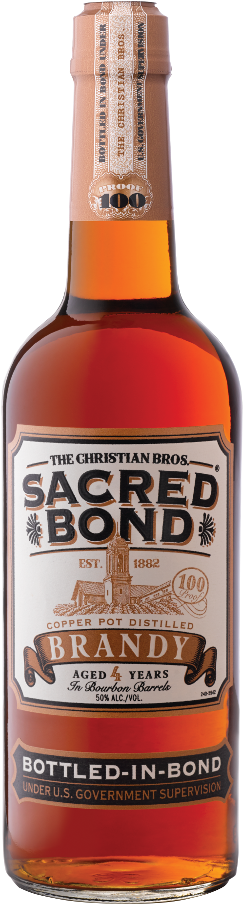 The Bonded Spirits Almost Always Finds A Home With - Christian Brothers Sacred Bond Brandy (613x1920), Png Download