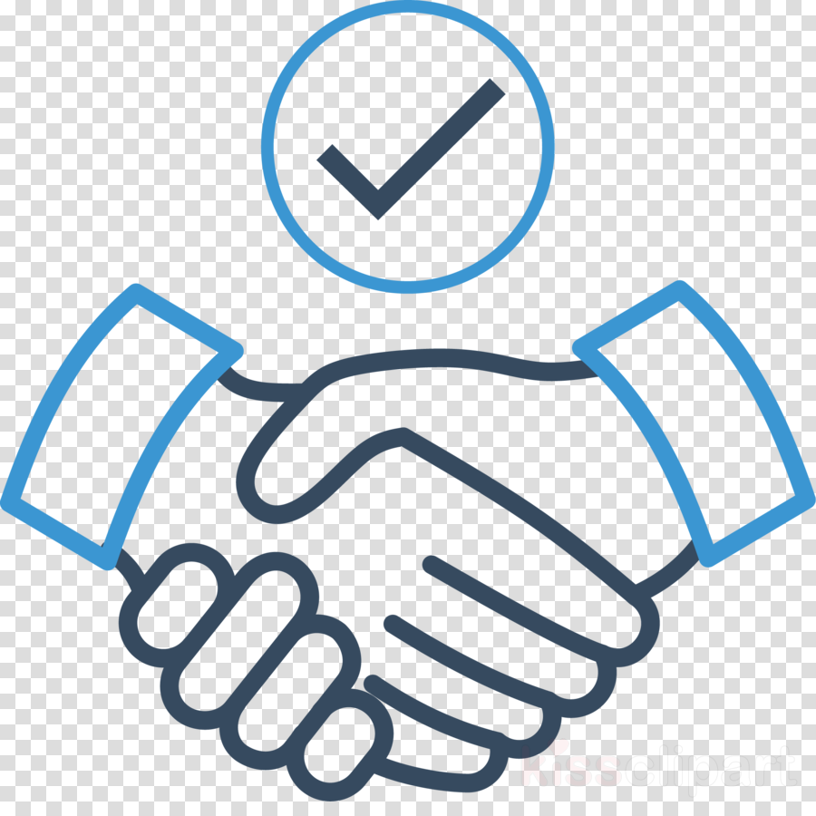 Download Transparent Download White Line Handshake Icon Png Clipart Handshake Handshake Vector