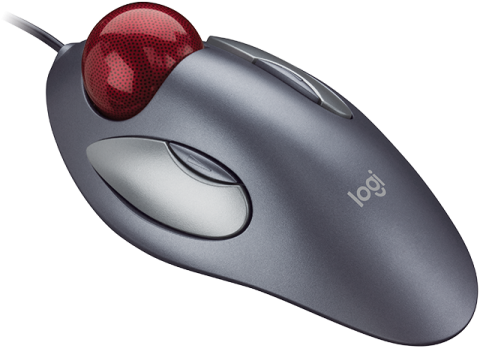 Logitech Trackman Marble Usb Mouse2 - Trackman Marble (600x516), Png Download
