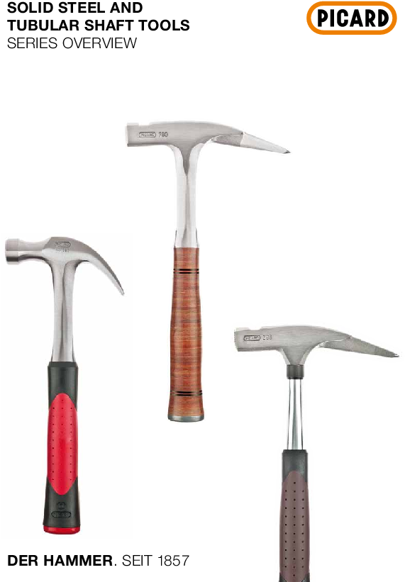 Steel And Long-handle Tools - Geologist's Hammer (595x842), Png Download