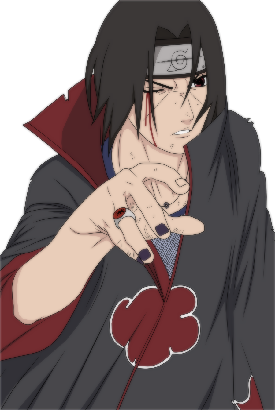 Render Uchiha Itachi - Itachi Uchiha Nails (899x1336), Png Download