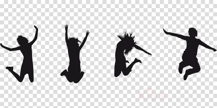 Download Png Of People Jumping With Joy Clipart Clip - Carolines Treasures Bb8107ds66 Berkshire Pig Blue Check (900x450), Png Download