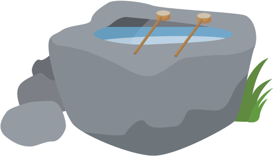 Cleanse Yourself At Temizuya - Illustration (624x625), Png Download